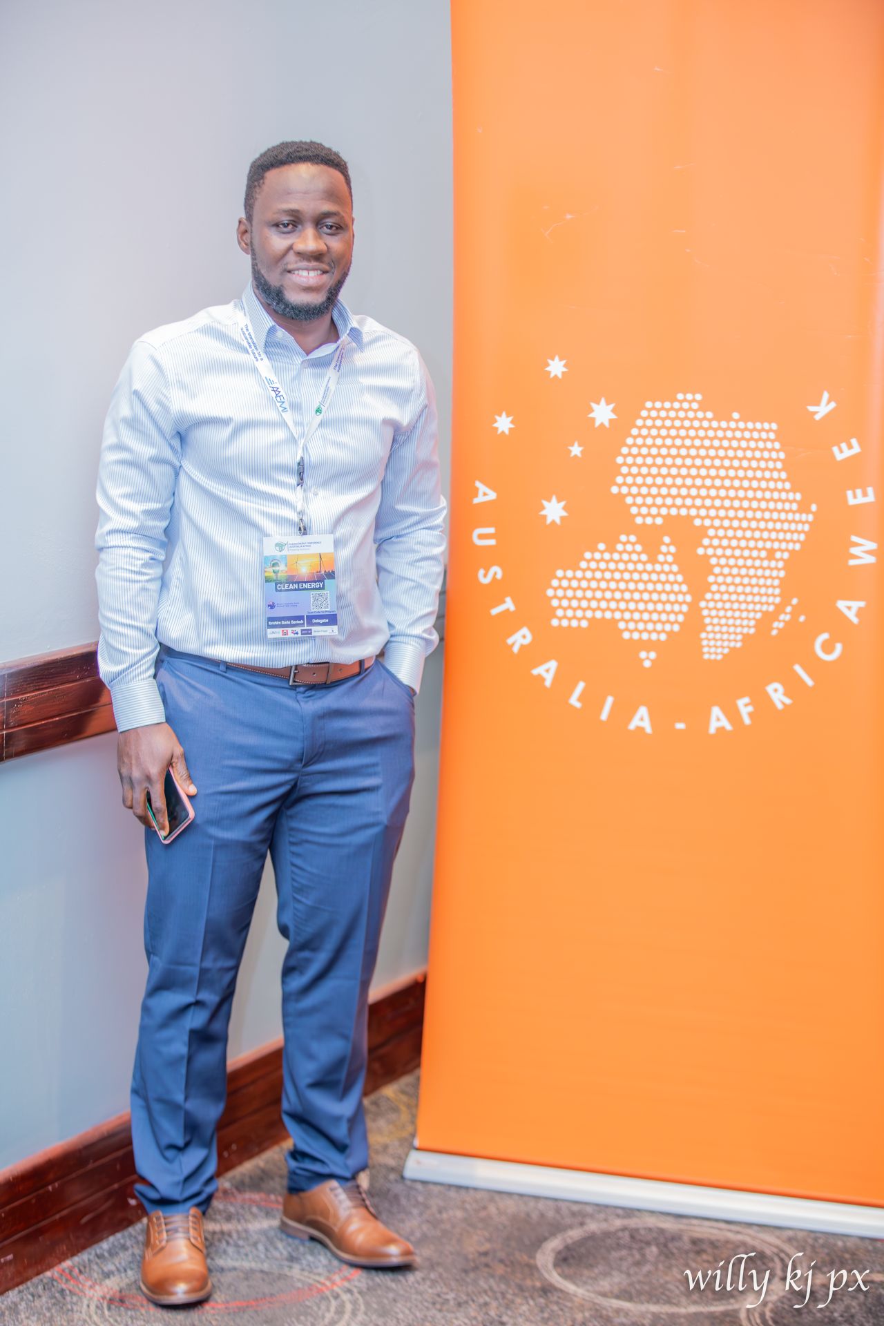 Portrait of Ibrahim Sorie Sankoh, Founder & CEO of LeoneGen