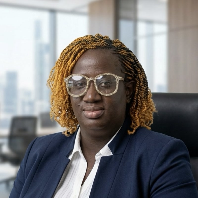 Portrait of Marion Conteh, Business Development Manager of LeoneGen